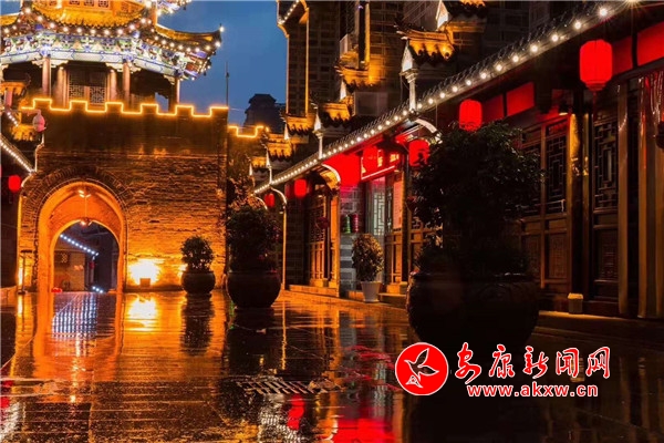 石泉古城石泉夜